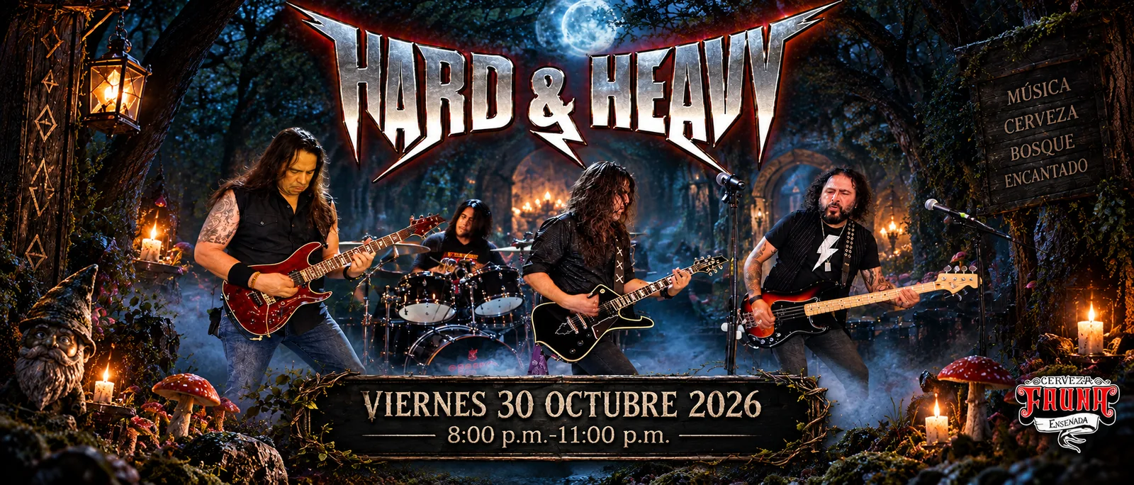 RITUAL DE METAL EN EL BOSQUE 🤘🌳🌕CON HARD & HEAVY